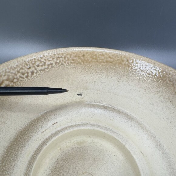 Vintage Vetter W Germany Stoneware Pottery Planter Dish Bowl Container Tan Brown - Picture 5 of 16